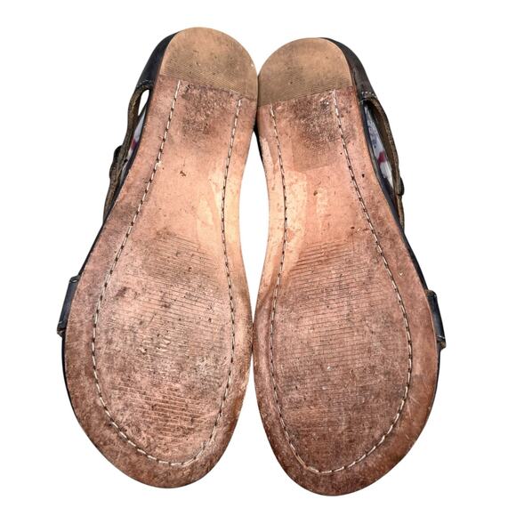Bed Stu Women’s Soto Brown Distresed Back Zip Sandal Size US 7 - Picture 9 of 11